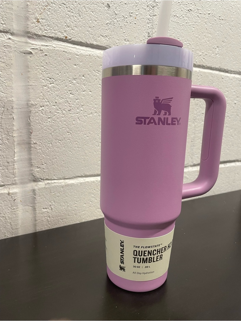 Stanly Pink Tumbler with Handle and Straw